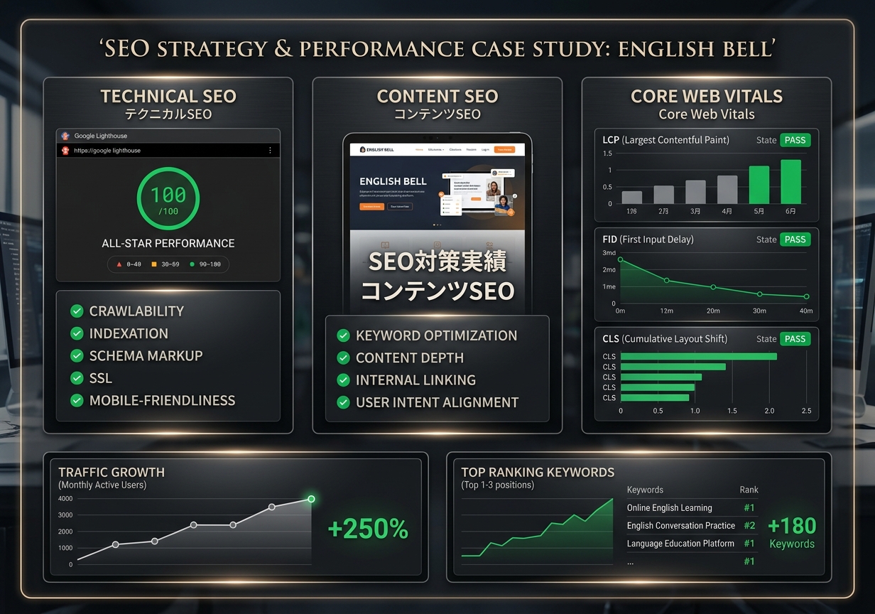 オンラインサービスSEO支援実績